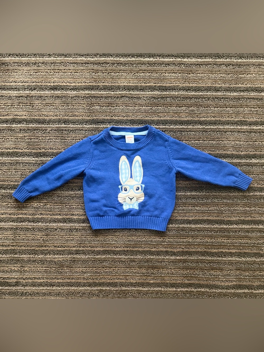 Gymboree Baby Royal Blue Bunny Applique Sweater